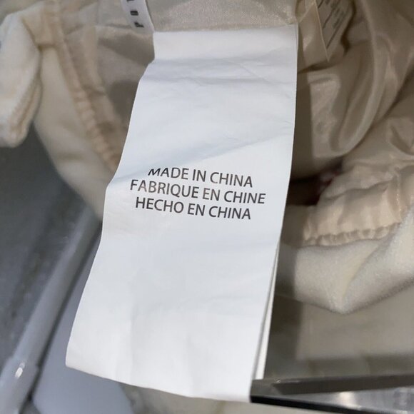 Pottery Barn JL Quilted Velvet Christmas Stocking Holiday Xmas Cream 24 inch - Picture 5 of 11